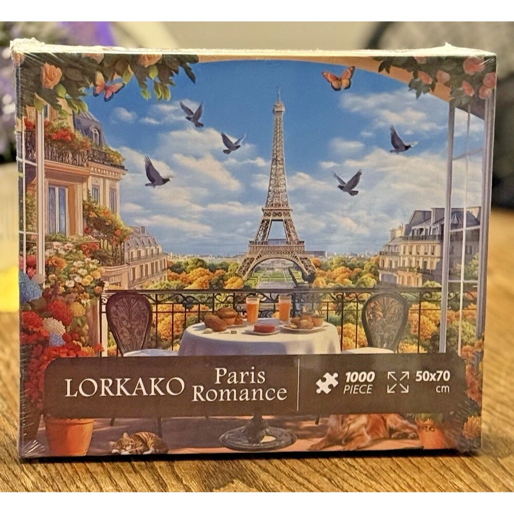 Lorkako Jigsaw Puzzle 1000 Piece  "Paris Romance"  New Factory Sealed
